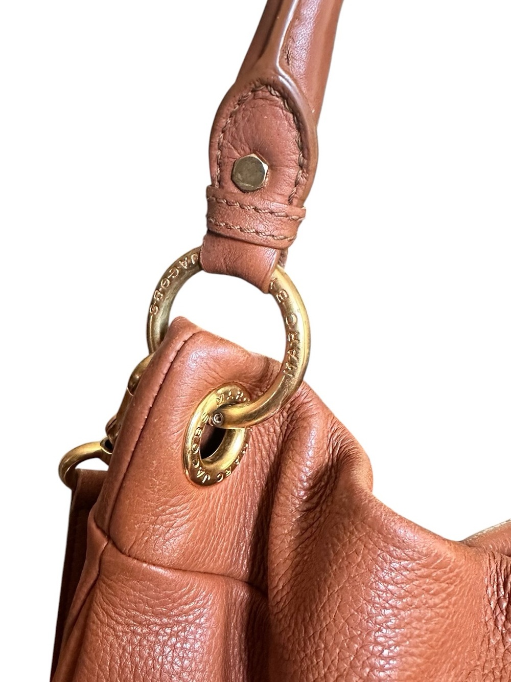 Marc by Marc Jacobs Classic Q Workwear Hobo Cognac Leather Crossbody - Picture 12 of 16
